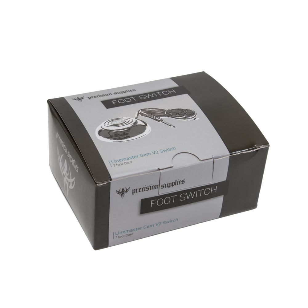 Precision Heavy Duty Round Metal Foot Pedal with Phono Tip