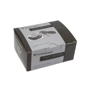 Precision Heavy Duty Round Metal Foot Pedal with Phono Tip