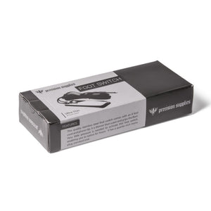 Ultra Thin Stainless Steel Mini Flat Foot Switch with 8ft Cord