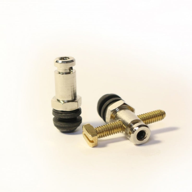 HM Nickel Front and Rear Binding Post Set — M4 Metric