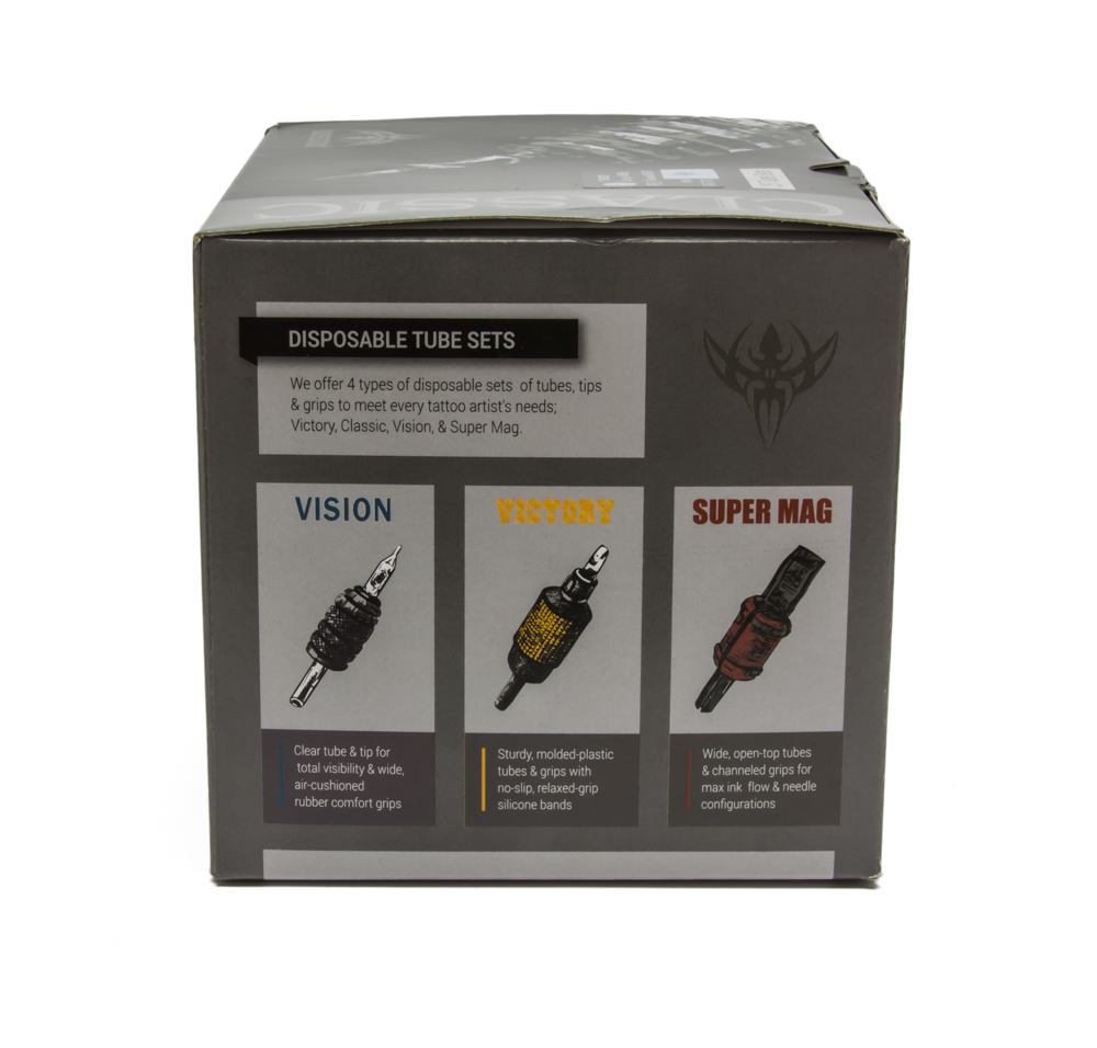 Classic Tube & Grip Sets  — 3/4" Black Disposable Grip — Box of 25