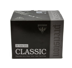 Classic Tube & Grip Sets  — 3/4" Black Disposable Grip — Box of 25