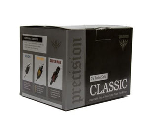 Classic Tube & Grip Sets  — 3/4" Black Disposable Grip — Box of 25