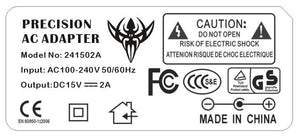SPARE PLUG Power Supply Cords for Tattoo Power Supplies