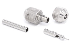 EZ Auto Lock Stainless Steel Tattoo Knurled Grip