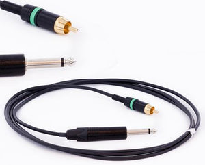 Dragonfly RCA Cable With Phono Plug & 1/4" Jack Mono Plug