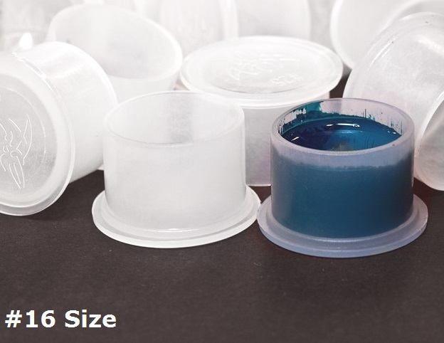 Precision #16 Large Tattoo Ink Cups - Bag of 500