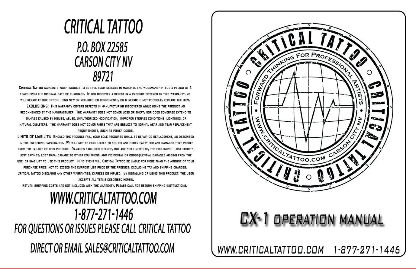 Critical Tattoo® CX1 Generation 2 Micro Power Supply