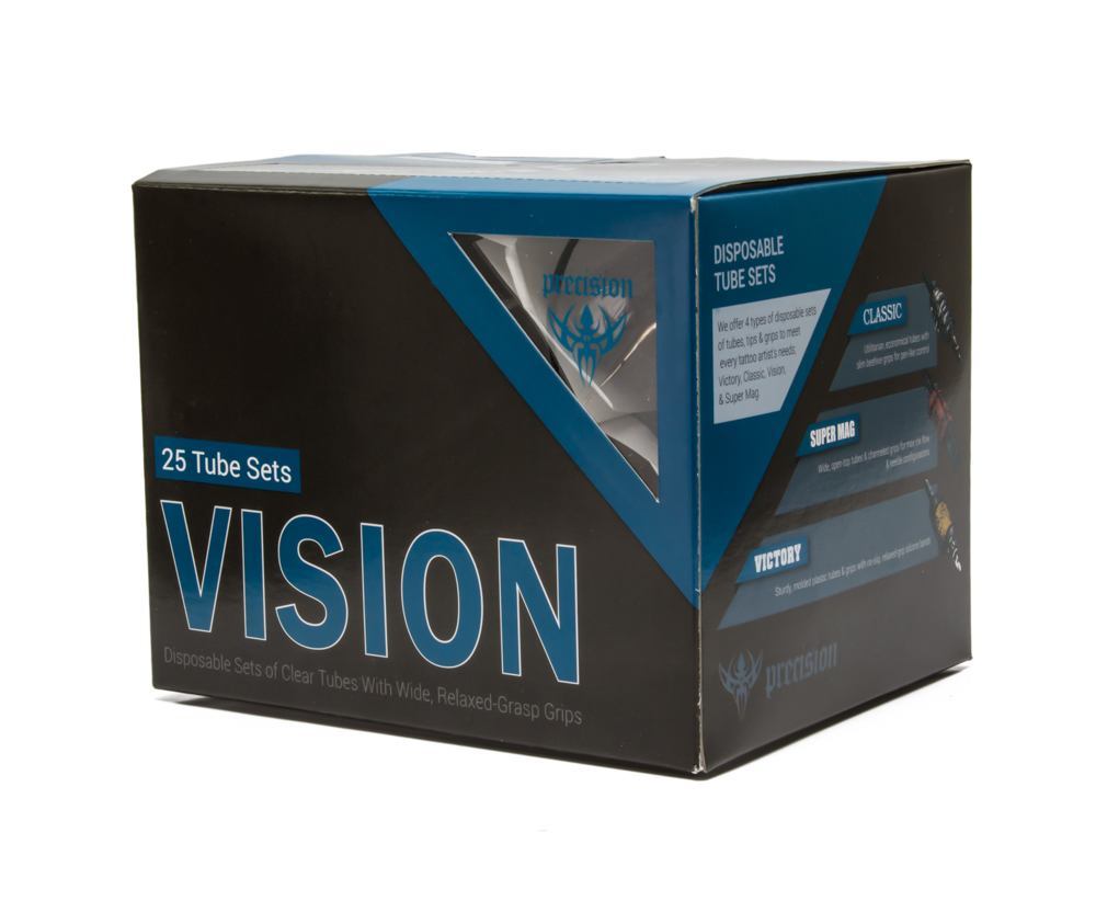 Vision Tube & Grip Sets — 1" Premium Disposable Grips — Box of 25