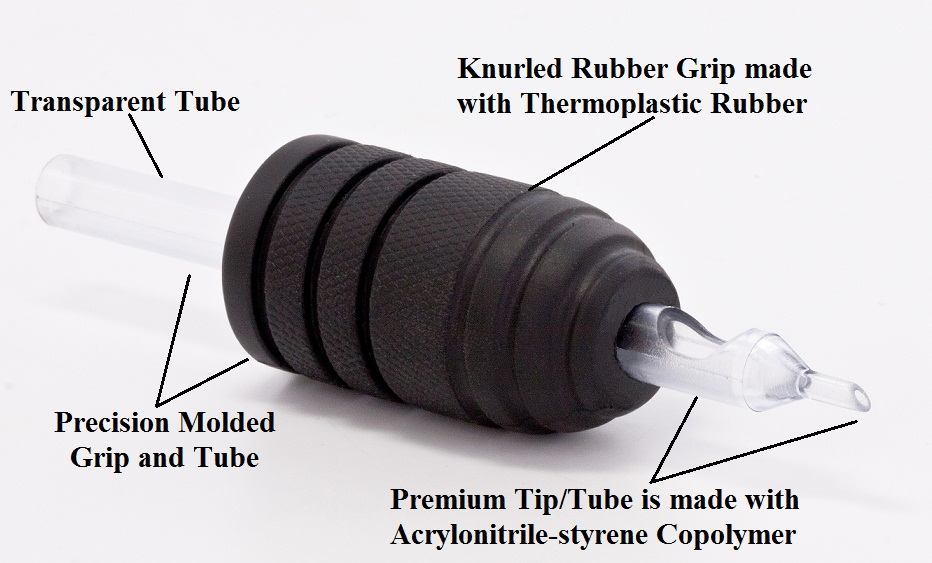 Vision Tube & Grip Sets — 1" Premium Disposable Grips — Box of 25