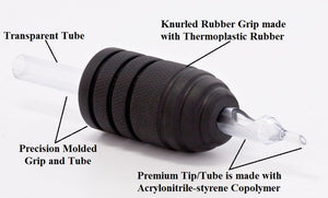 Vision Tube & Grip Sets — 1" Premium Disposable Grips — Box of 25