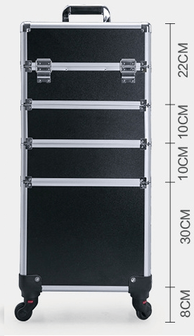 Travel Trolley Case for Cosmetic, Tattoo, and Piercing Artists
