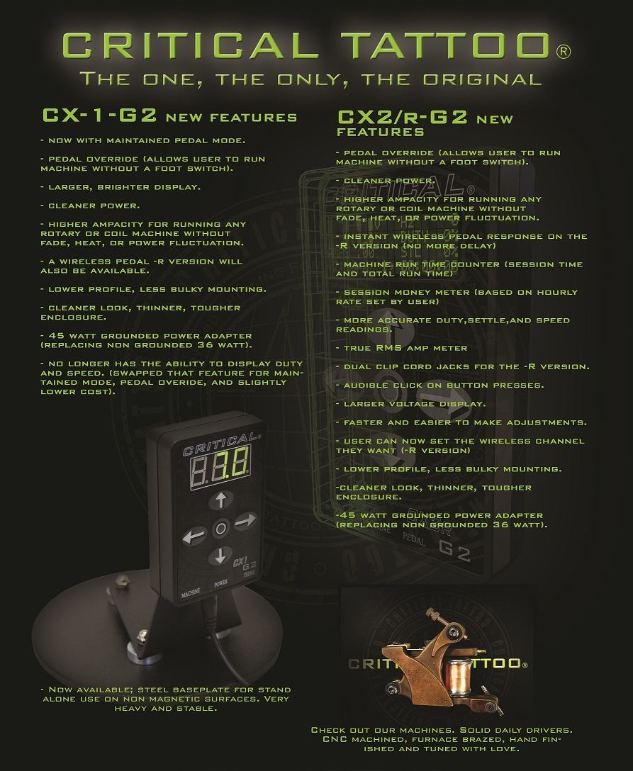 Critical Tattoo® CX1 Generation 2 Micro Power Supply