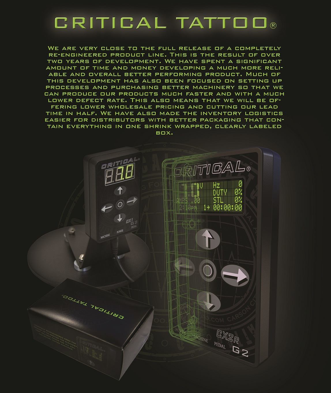 Critical Tattoo® CX1 Generation 2 Micro Power Supply