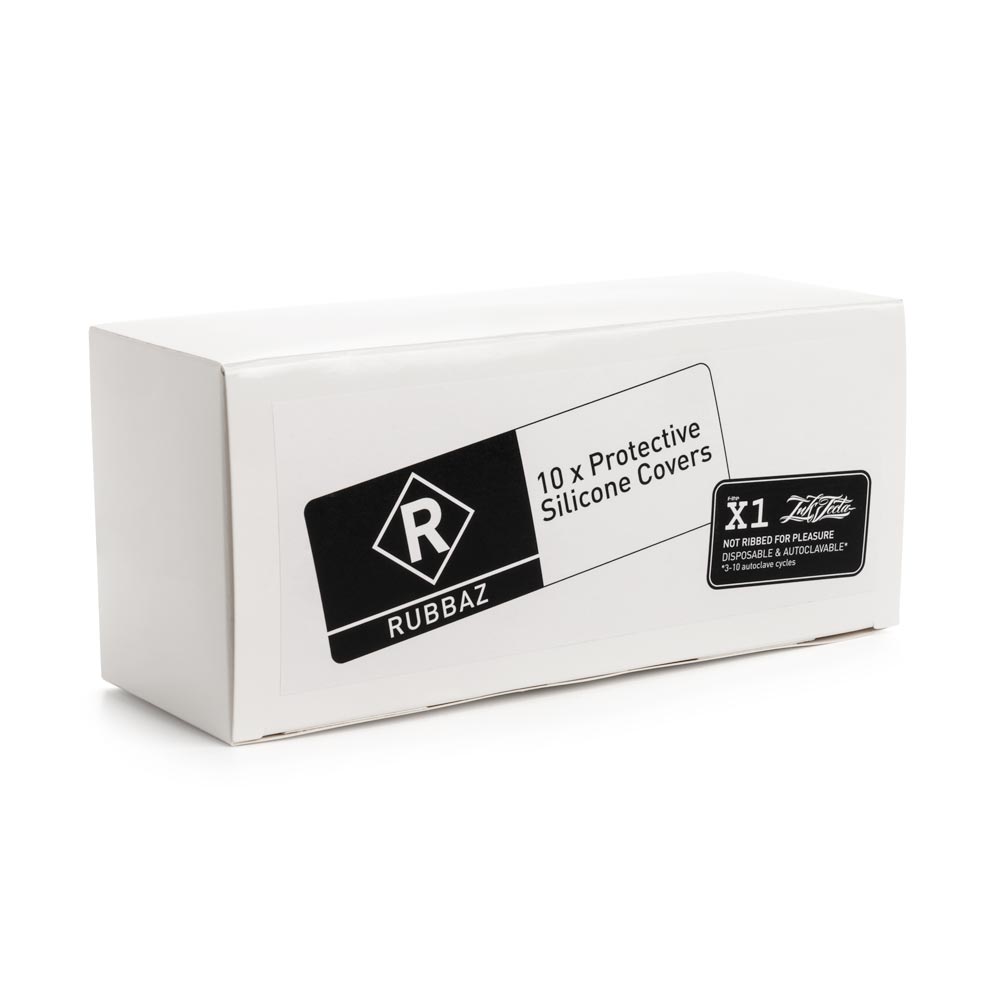 InkJecta Rubbaz — Bag of 10 Disposable Flite X1 Machine Covers — Pick Color