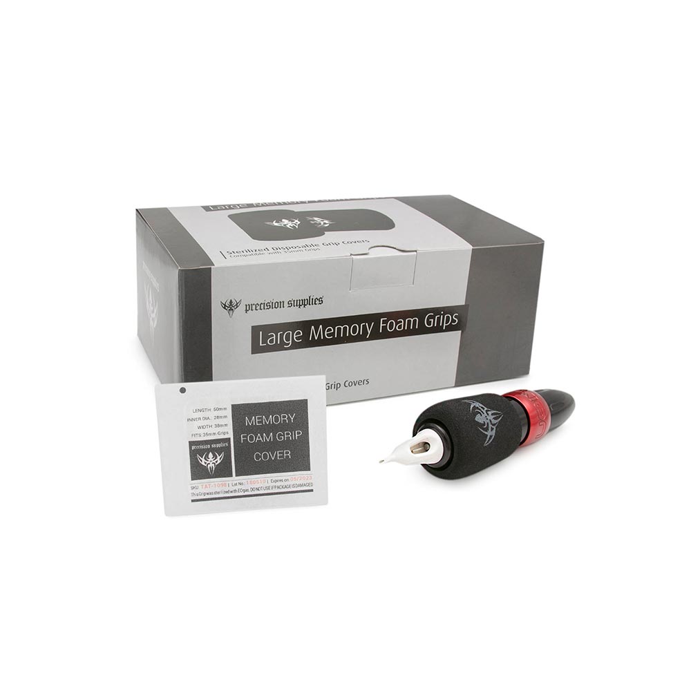 Precision Sterilized Large Memory Foam Grip Covers — Box of 20