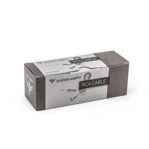 Precision 8' Long Right Angle Gold-Plated RCA Cable