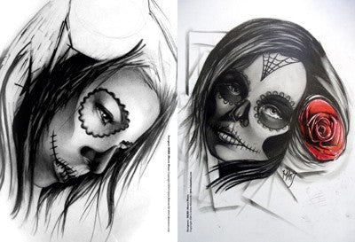 Skull Woman Tattoo Designs — Softcover Book