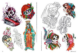 Skull Woman Tattoo Designs — Softcover Book
