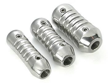 Stainless Steel Tattoo Grip - Ribbed - 3 Sizes