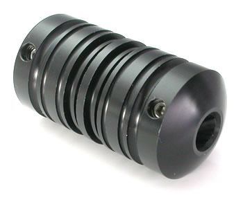 Lightweight Autoclavable Ballistic Plastic 1" Black Tattoo Grip - Type 2