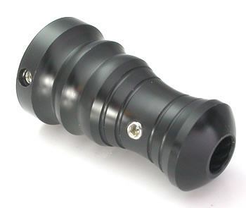 Lightweight Autoclavable Ballistic Plastic 1" Black Tattoo Grip - Type 3