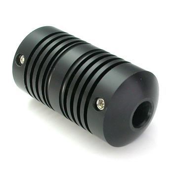 Lightweight Autoclavable Ballistic Plastic 1" Black Tattoo Grip - Type 6