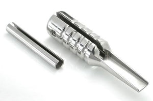 23 Magnum Stainless Steel Tattoo Grip 3/4" Thick - Entire Set up