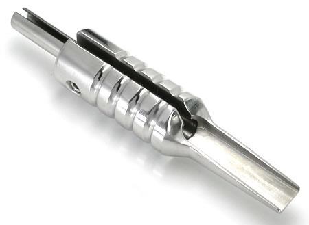 23 Magnum Stainless Steel Tattoo Grip 3/4" Thick - Entire Set up