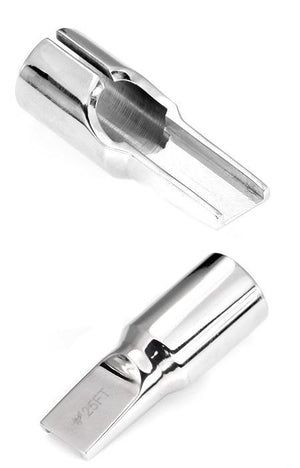 Precision Big Mag Tattoo Tips — Flat Open Style — 11 Sizes