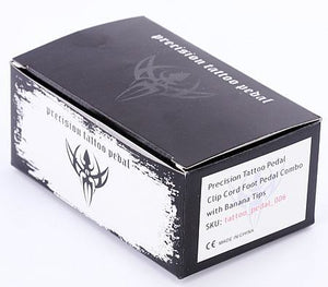 Tattoo Foot Pedal & Clip Cord With Banana Plugs Combo