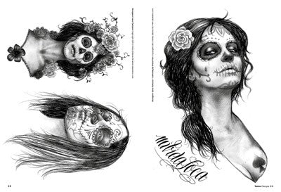 Skull Woman Tattoo Designs — Softcover Book