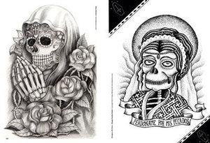 Skull Woman Tattoo Designs — Softcover Book