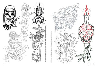 Skull Woman Tattoo Designs — Softcover Book