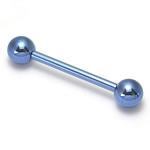 16g Titanium Industrial Barbell- Externally Threaded