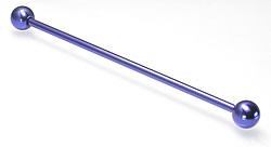 16g Titanium Industrial Barbell- Externally Threaded