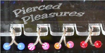 Acrylic Jewelry Display Racks for Painful Pleasures Display Case