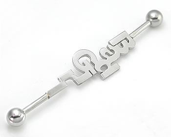 14g 1.5" Bad Girl Industrial Barbell