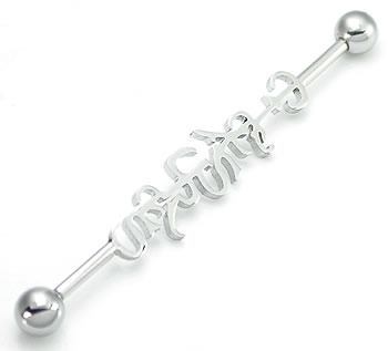14g 1.5" Pleasures Industrial Barbell