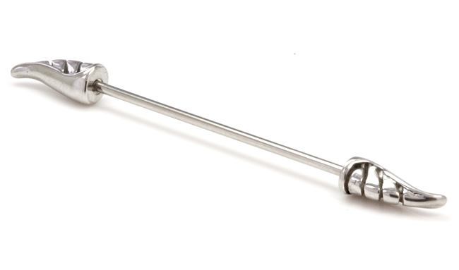 16g 1-3/8" Wing Industrial Barbell
