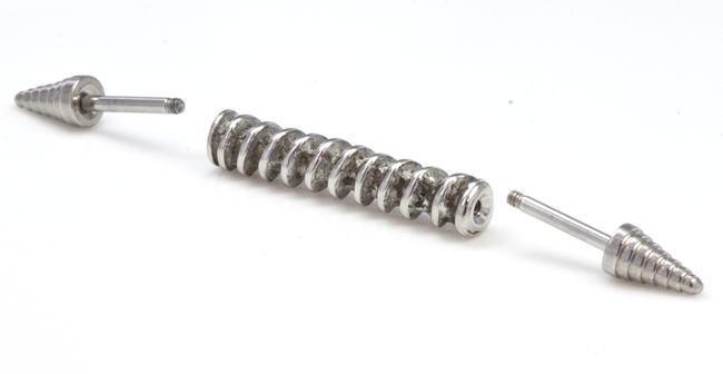 16g 1 3/8" Drill Bit Industrial Barbell