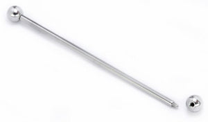 16g E-Z Piercing Straight Barbell Step-Down Barbell