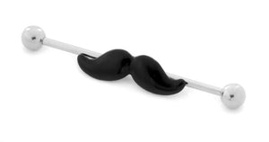 14g 1.5" Mustache Industrial Barbell