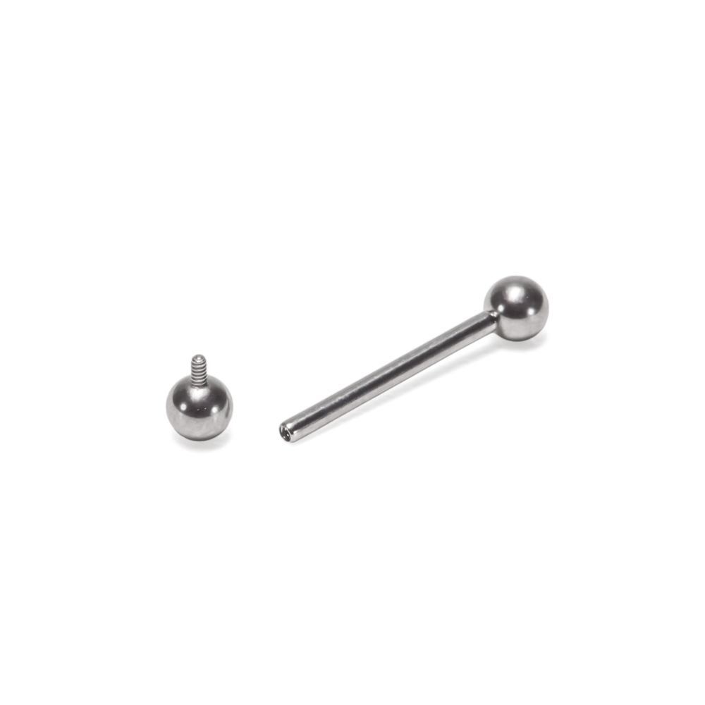 Straight Titanium Barbell - Threaded