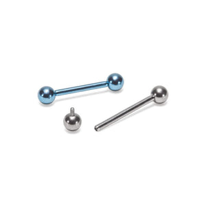 Tilum 18g Internal 0.8mm Threading Titanium Straight Barbell - Price Per 1