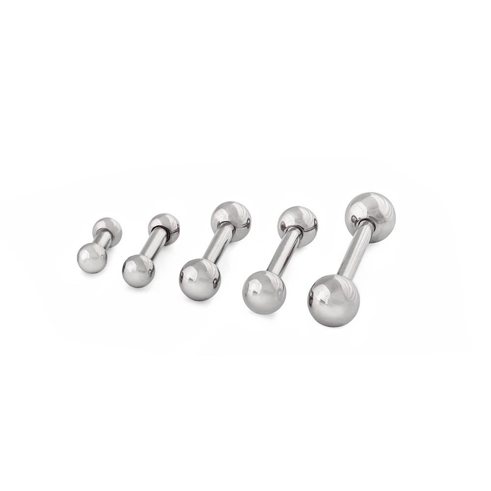 16g Internal Steel Straight Barbell — Price Per 1