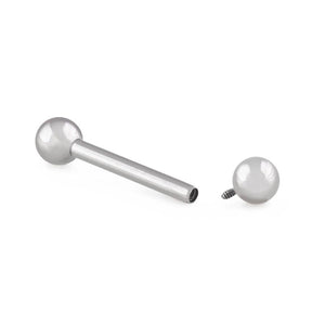 16g Internal Steel Straight Barbell — Price Per 1