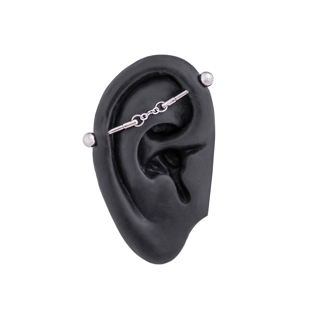 14g Chain Link Industrial Barbell — Price Per 1