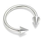 16g Spike Cone Circular Steel Barbell