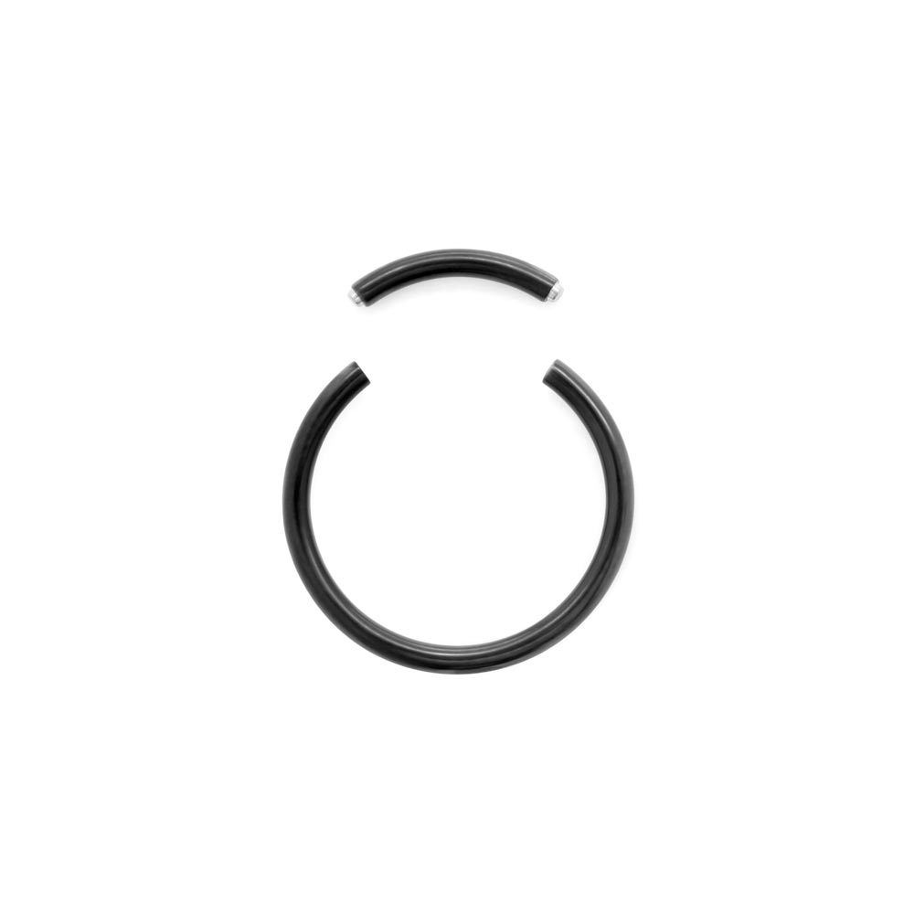 Tilum 14g PVD Black Titanium Segment Ring - Price Per 1